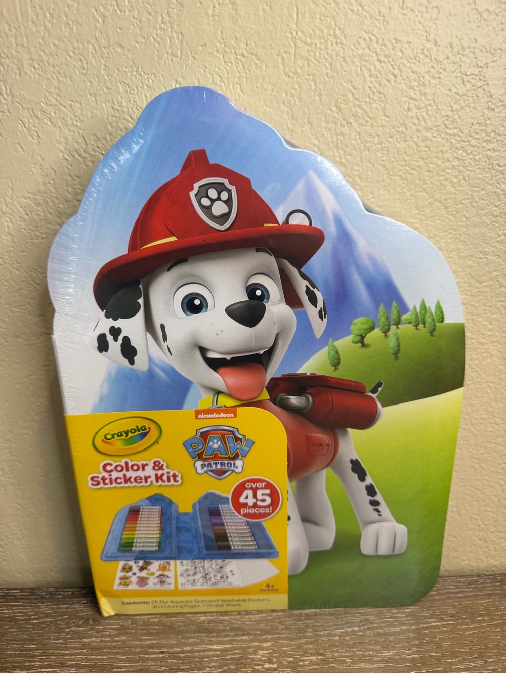 Crayola Paw Patrol Color & Sticker Set Nontoxic 45 piece craft kit new kids